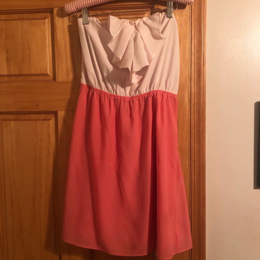 Express Colorblock Pink Dress